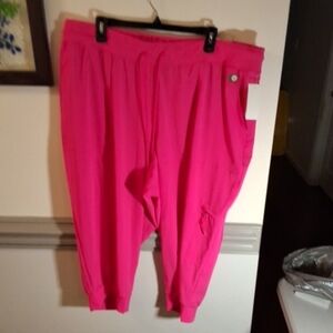 Lane Bryant LIVI Hot Pink Pull-On Joggers
